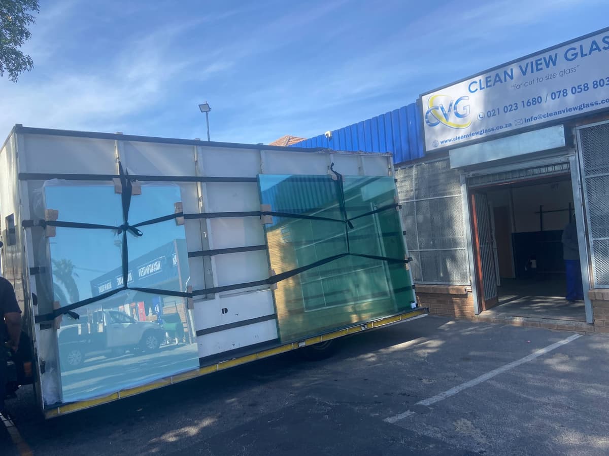 Clean View Glass workshop and premises in Cape Town